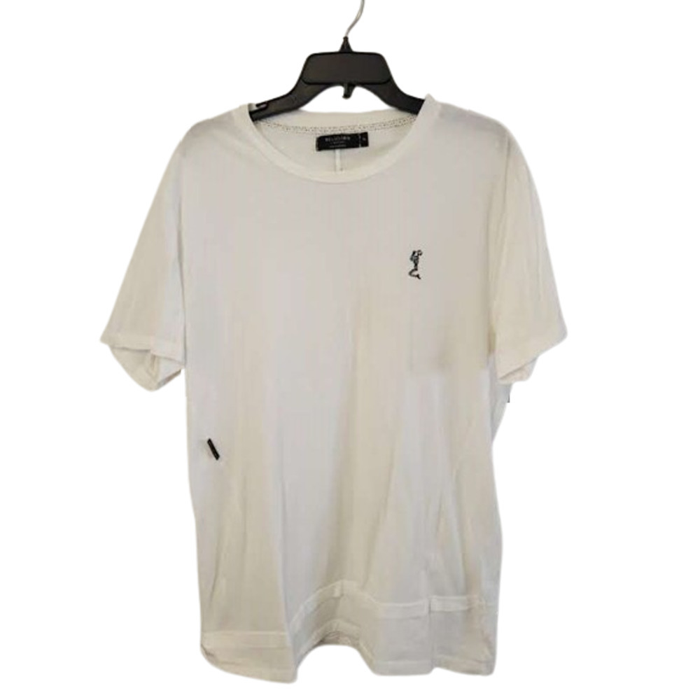 Religion London White Short Sleeve Embroidered Logo Men's T-shirt Size XL